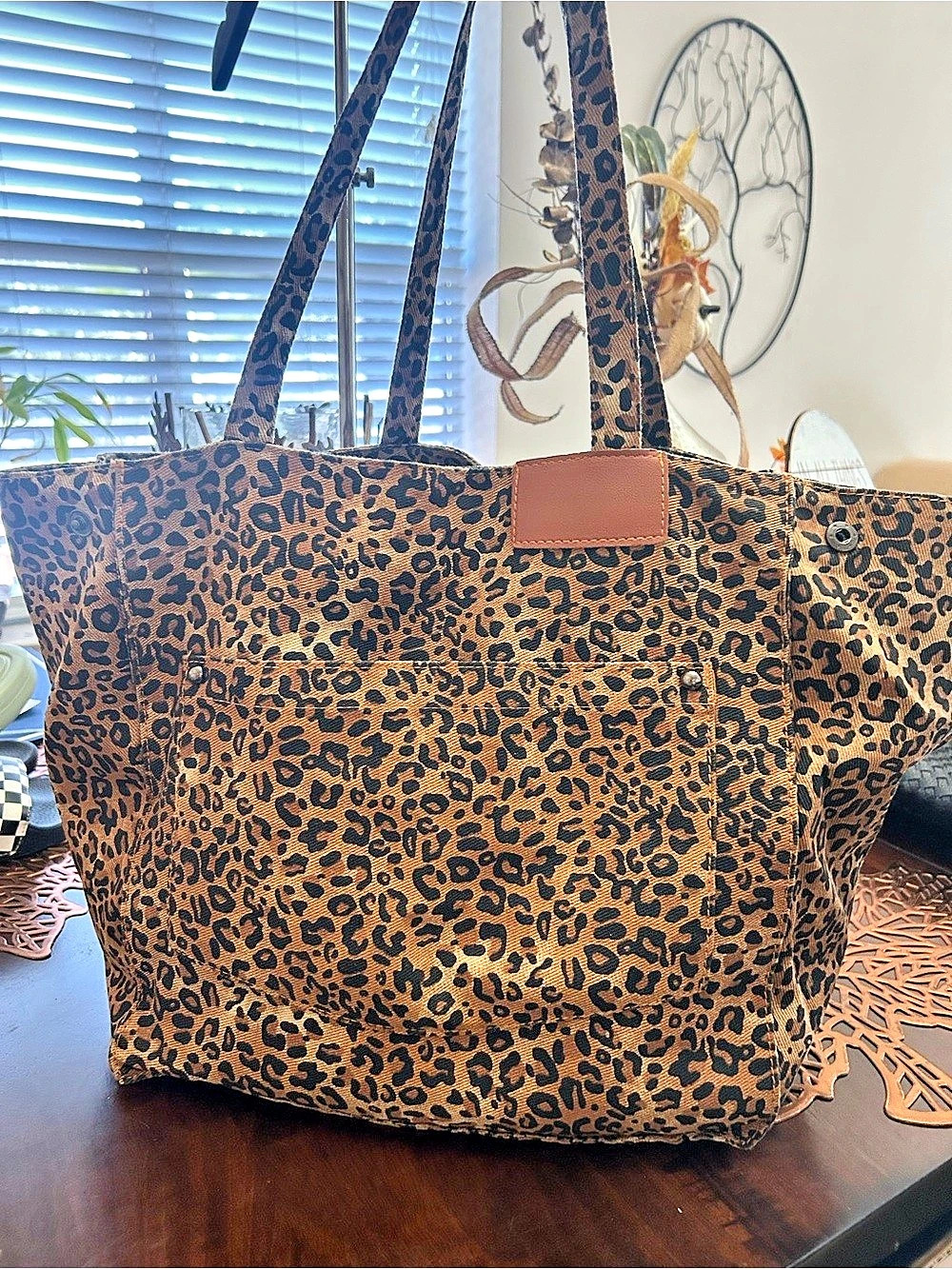 Leopard Print Tote Bag